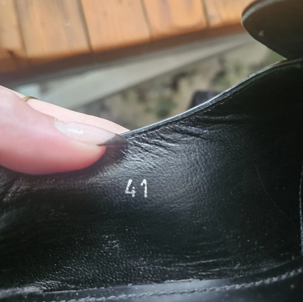 Prada Black Leather Kiltie Loafers with Silver Buckle - Picture 8 of 9